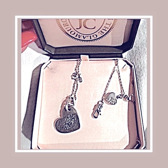 Juicy Couture VINTAGE Heart Dog Tag Couture Necklace - Picture 11 of 11